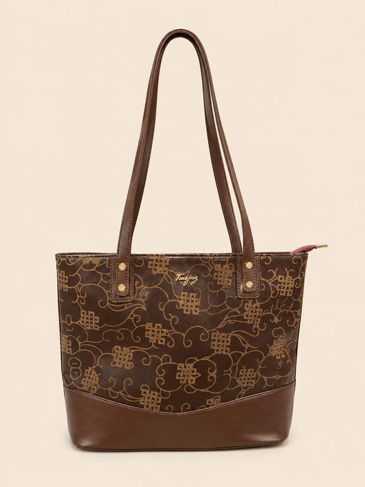 Tenzing embossed tote bag