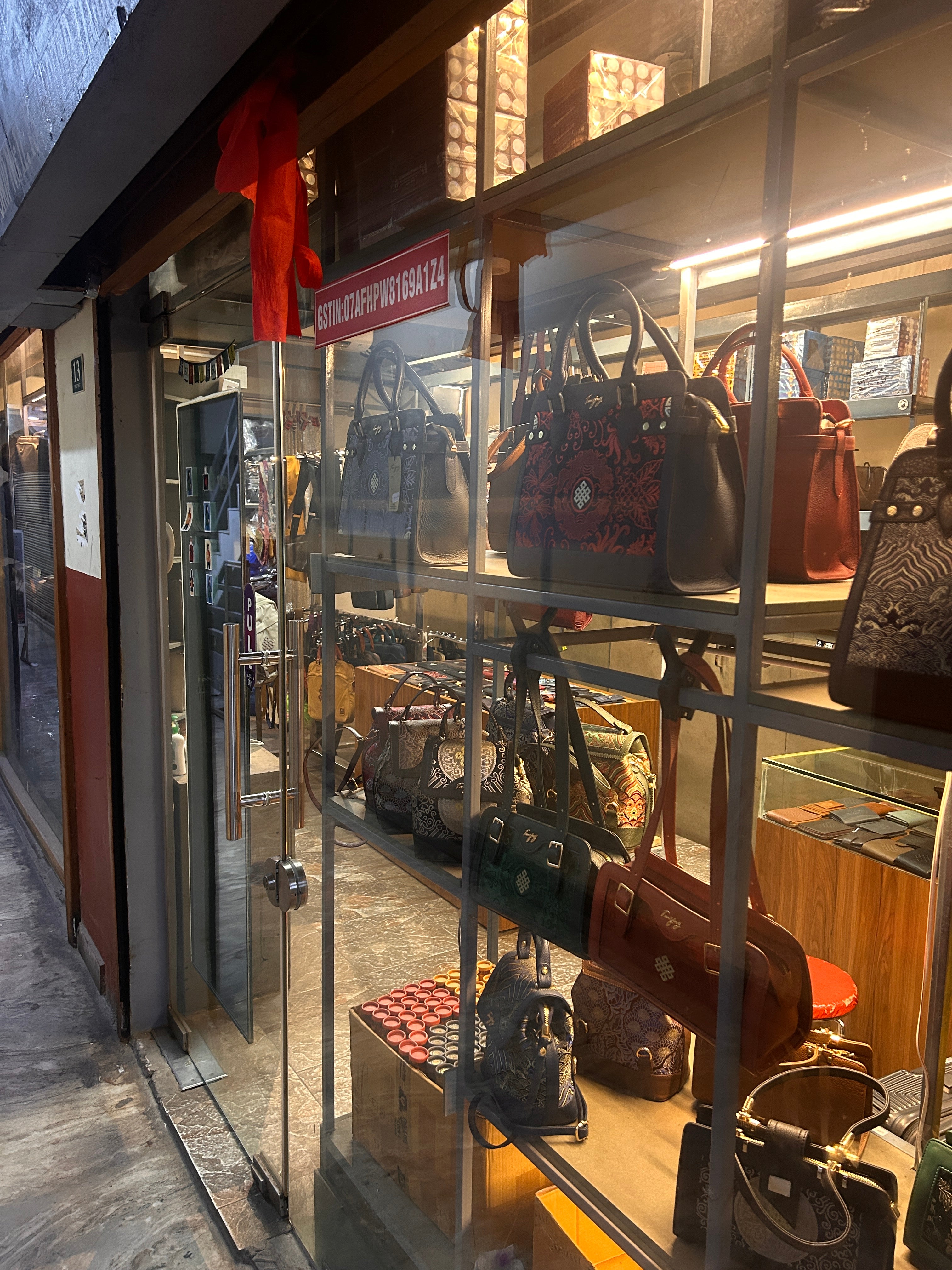 Tenzing store in Delhi, India