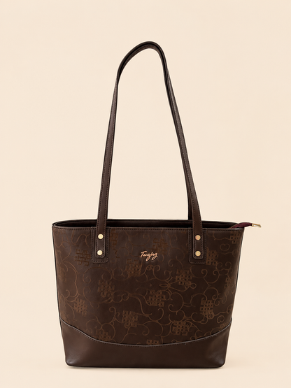 Tenzing embossed tote bag