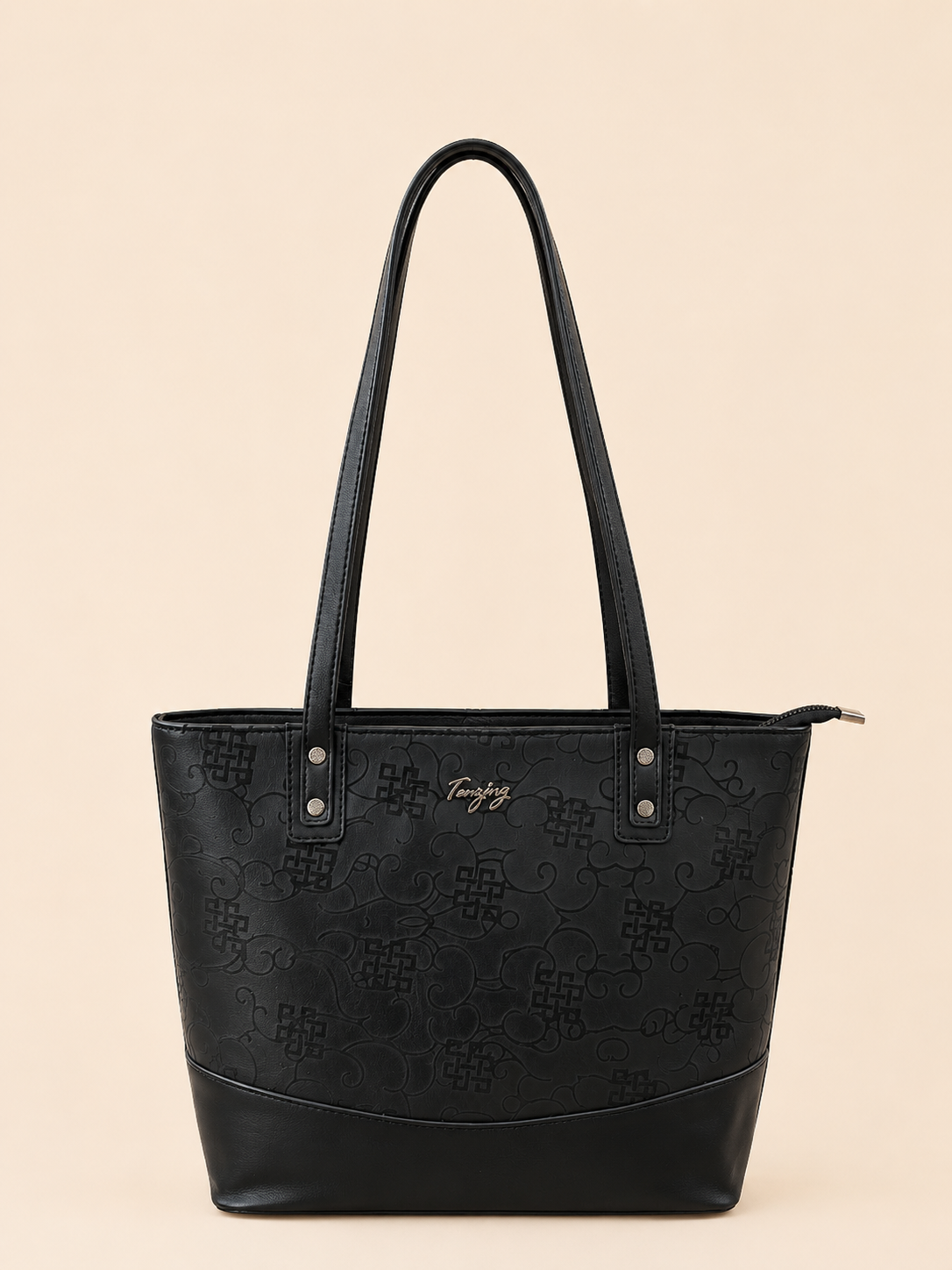 Tenzing embossed tote bag