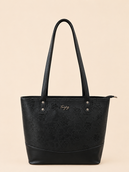 Tenzing embossed tote bag
