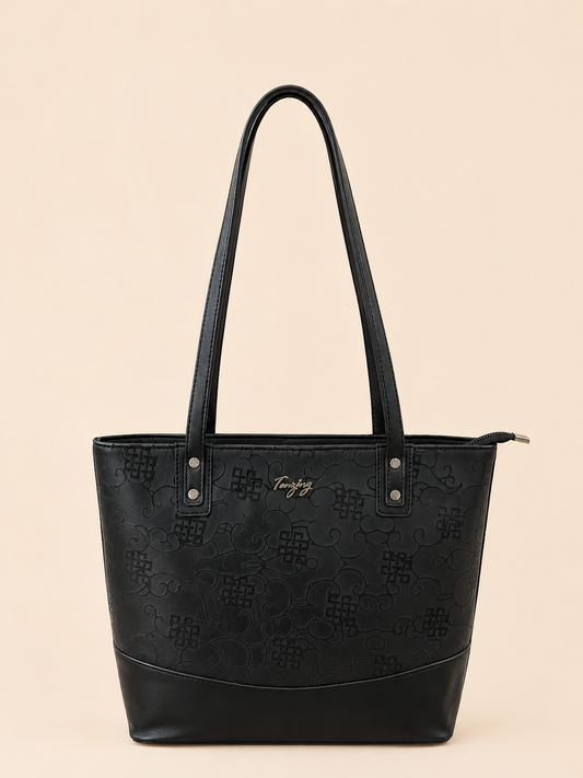 Tenzing embossed tote bag