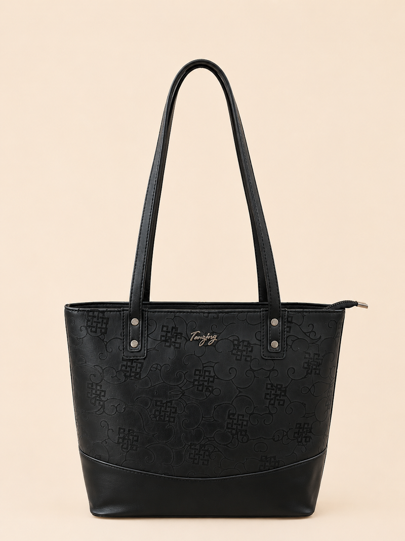 Tenzing embossed tote bag