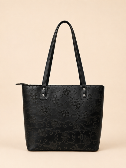 Tenzing embossed tote bag