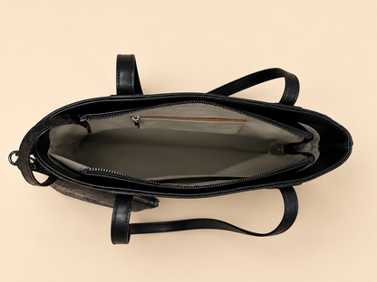 Tenzing embossed tote bag