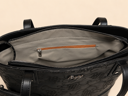 Tenzing embossed tote bag