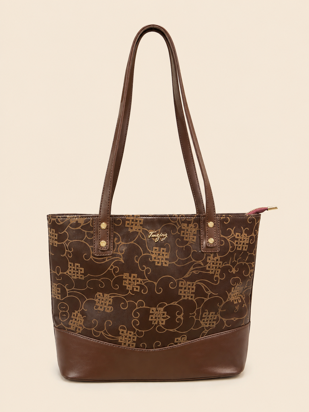Tenzing embossed tote bag