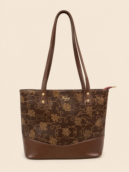 Tenzing embossed tote bag
